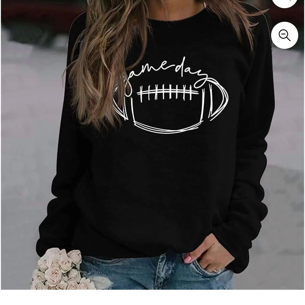 Game Day Football Long Sleeve Sweatshirt Sz Xl-Lightweight